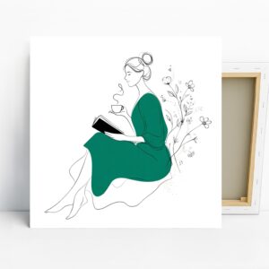 Serene Reading Moment Art