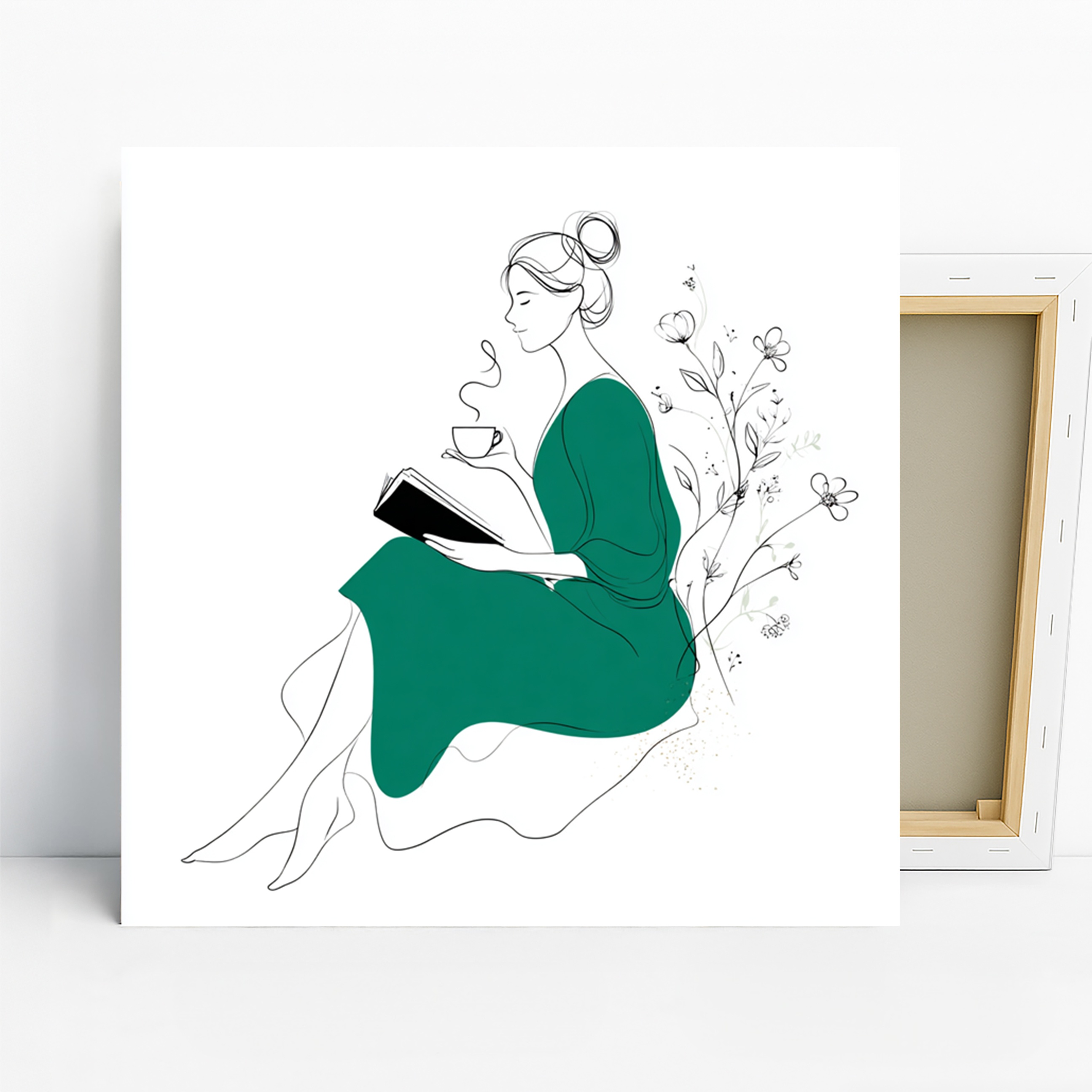 Serene Reading Moment Art