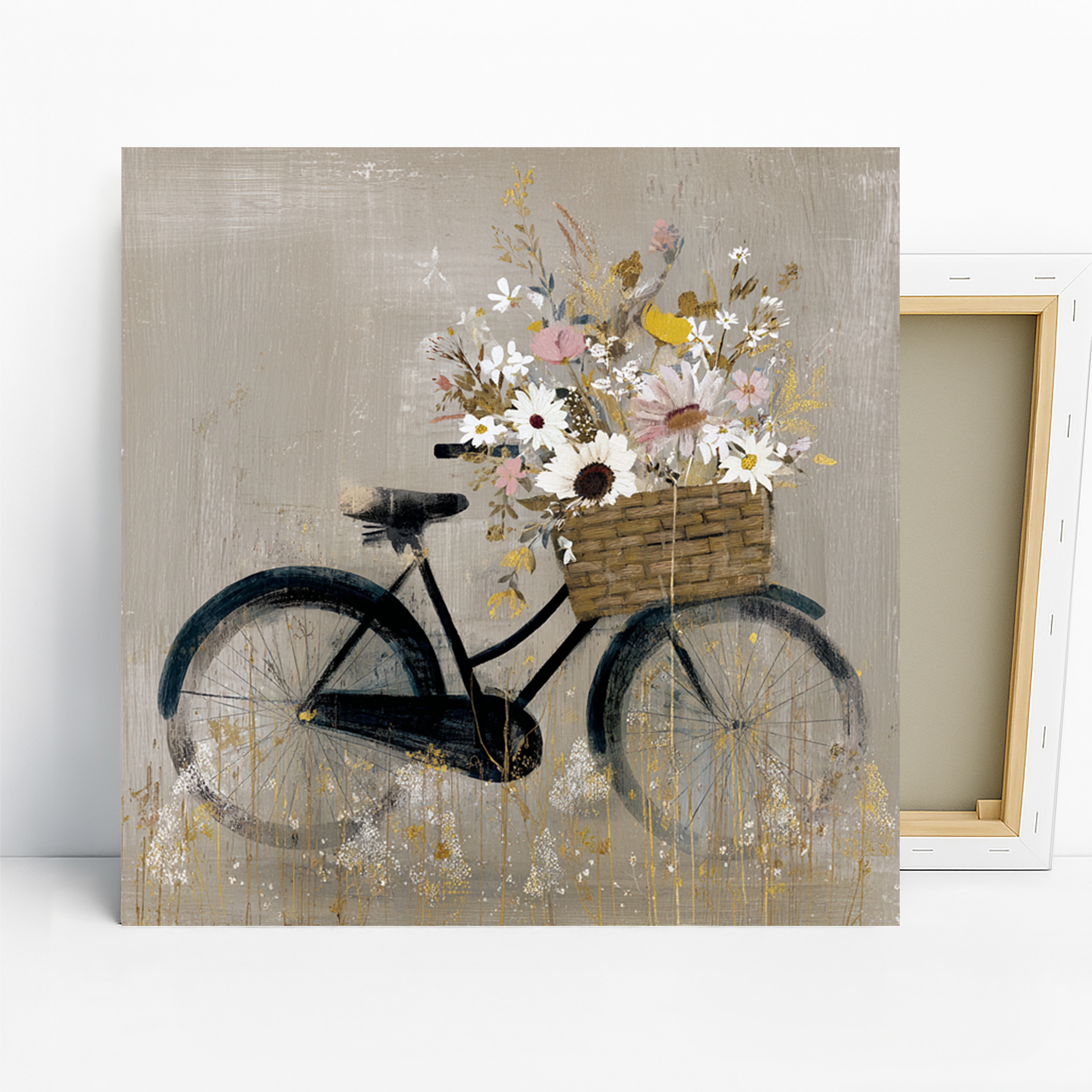 Bicycle Flower Basket Art