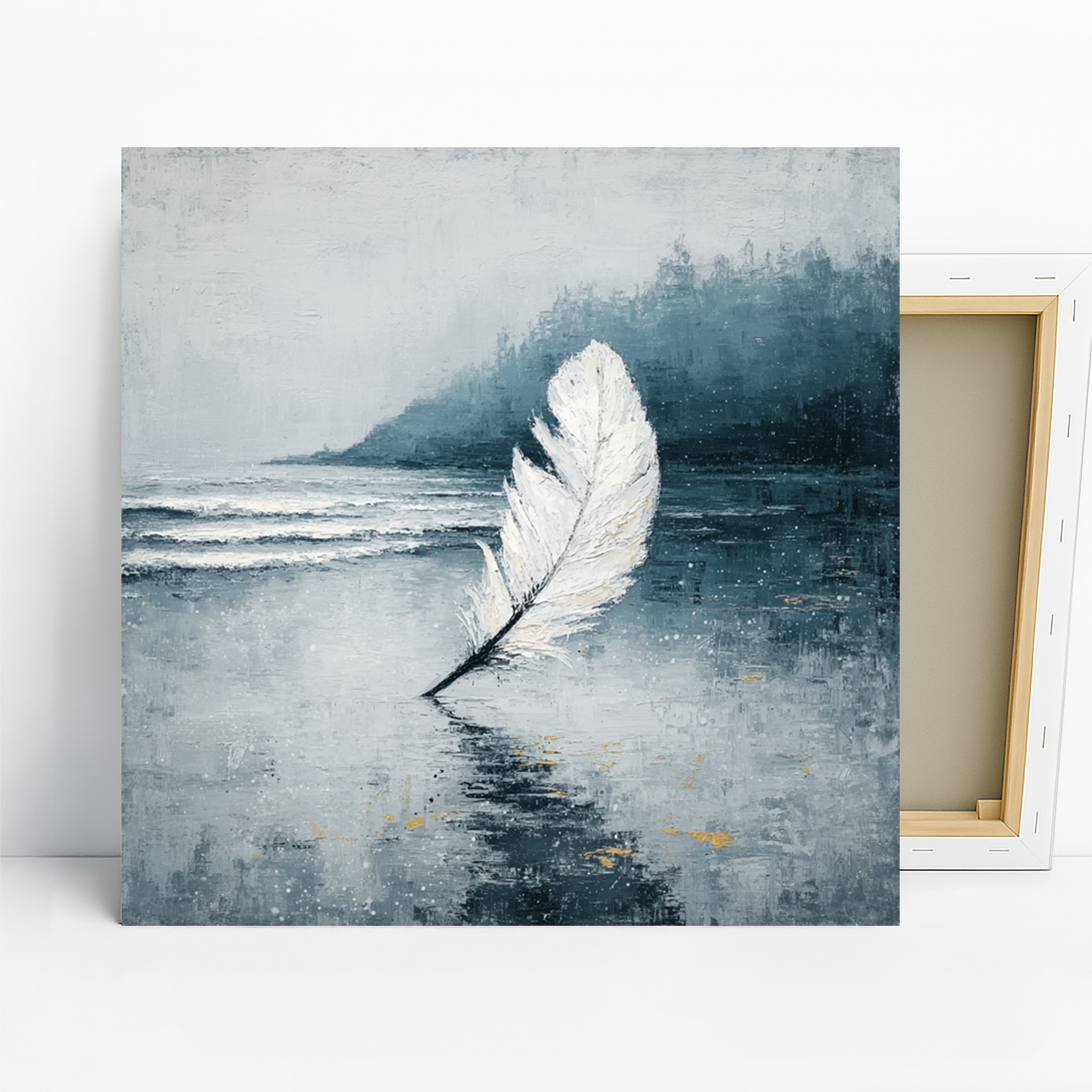 Coastal Feather Art
