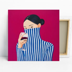 Striped Turtleneck Art