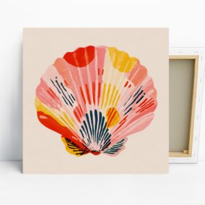 Vibrant Seashell Art