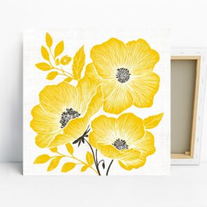 Yellow Poppy Art