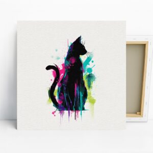Colorful Cat Art