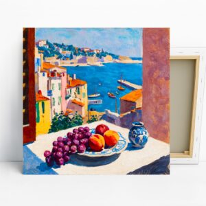 Coastal Village Fruit Bowl Art