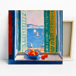 Mediterranean Window View Art