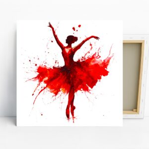 Red Ballerina Art