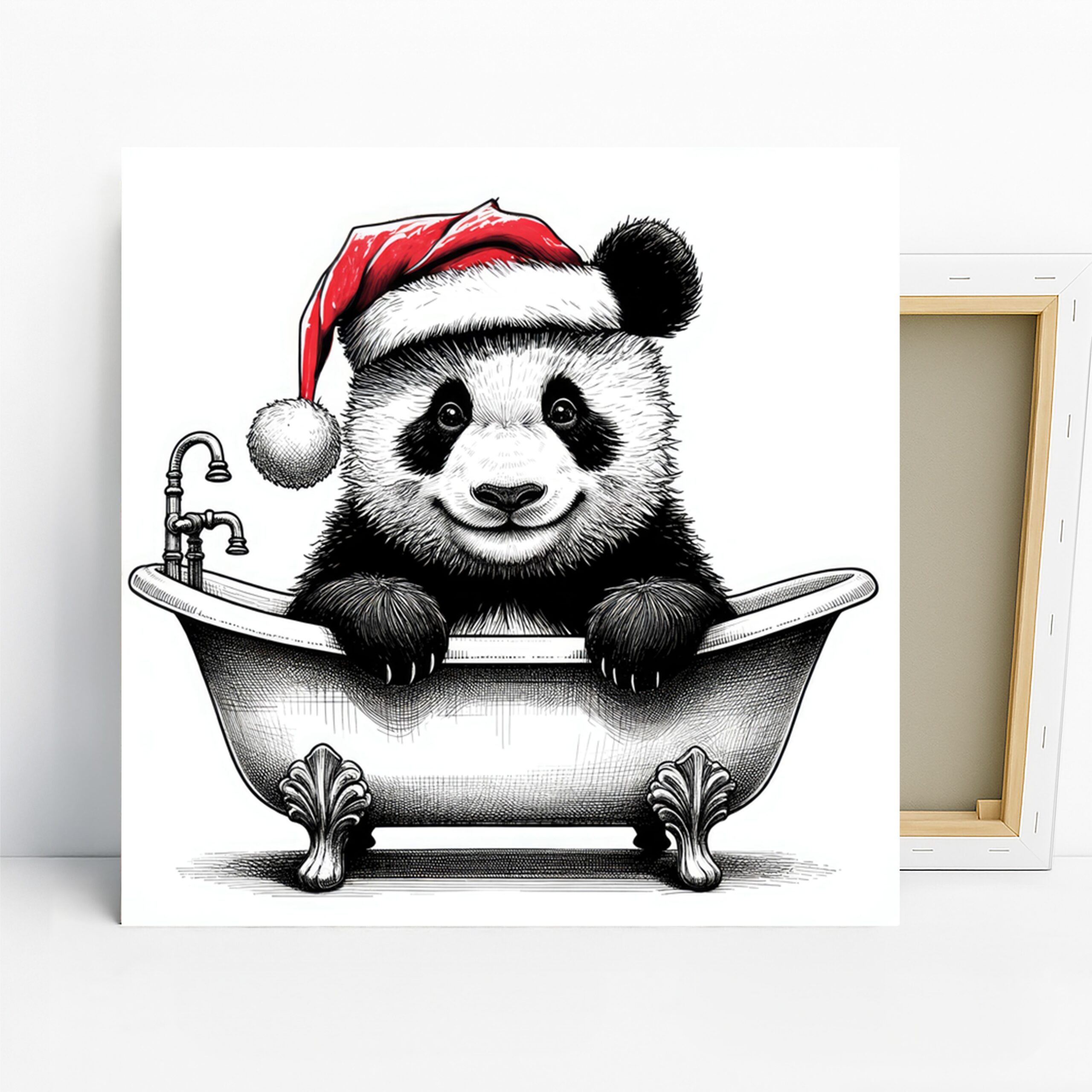 1.jpg Panda Christmas Bath Art