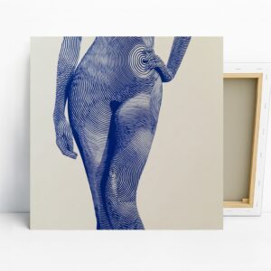 Blue Contour Body Art