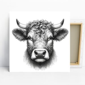 Highland Cow Art