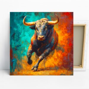 Charging Bull Art