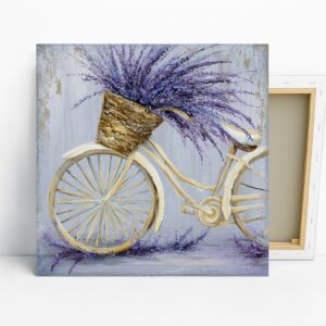 Lavender Bicycle Art