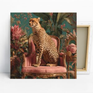 Cheetah Throne Art
