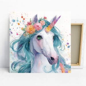 Unicorn Flower Crown Art