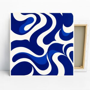 Blue Wave Abstract Art