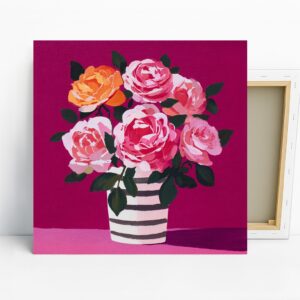 Vibrant Rose Bouquet Art
