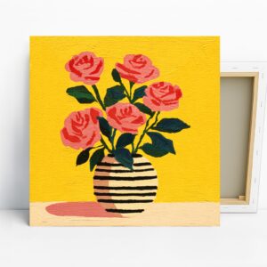 Pink Roses Art
