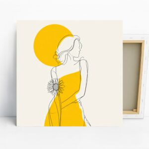 Sunflower Silhouette Art