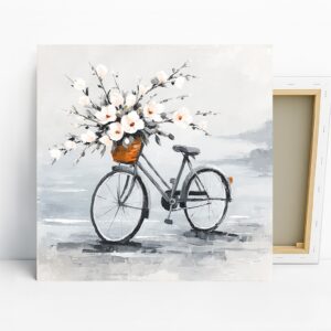 Bicycle Flower Basket Art