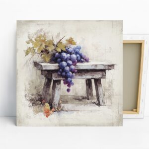 Rustic Grape Harvest Art
