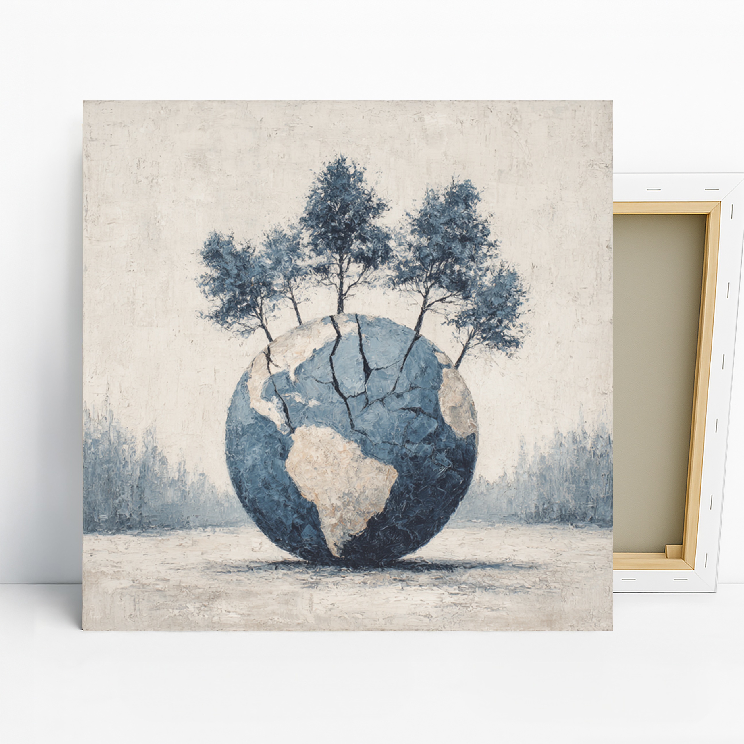 Earth Tree Globe Art