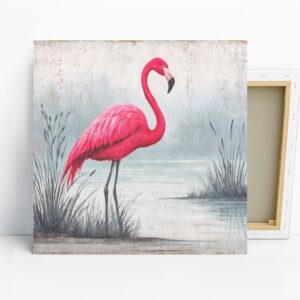 Pink Flamingo Art