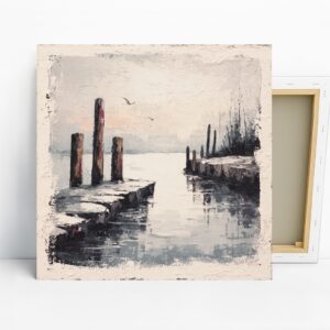 Bird Lakeside Pier Art