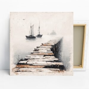 Misty Harbor Pier Art