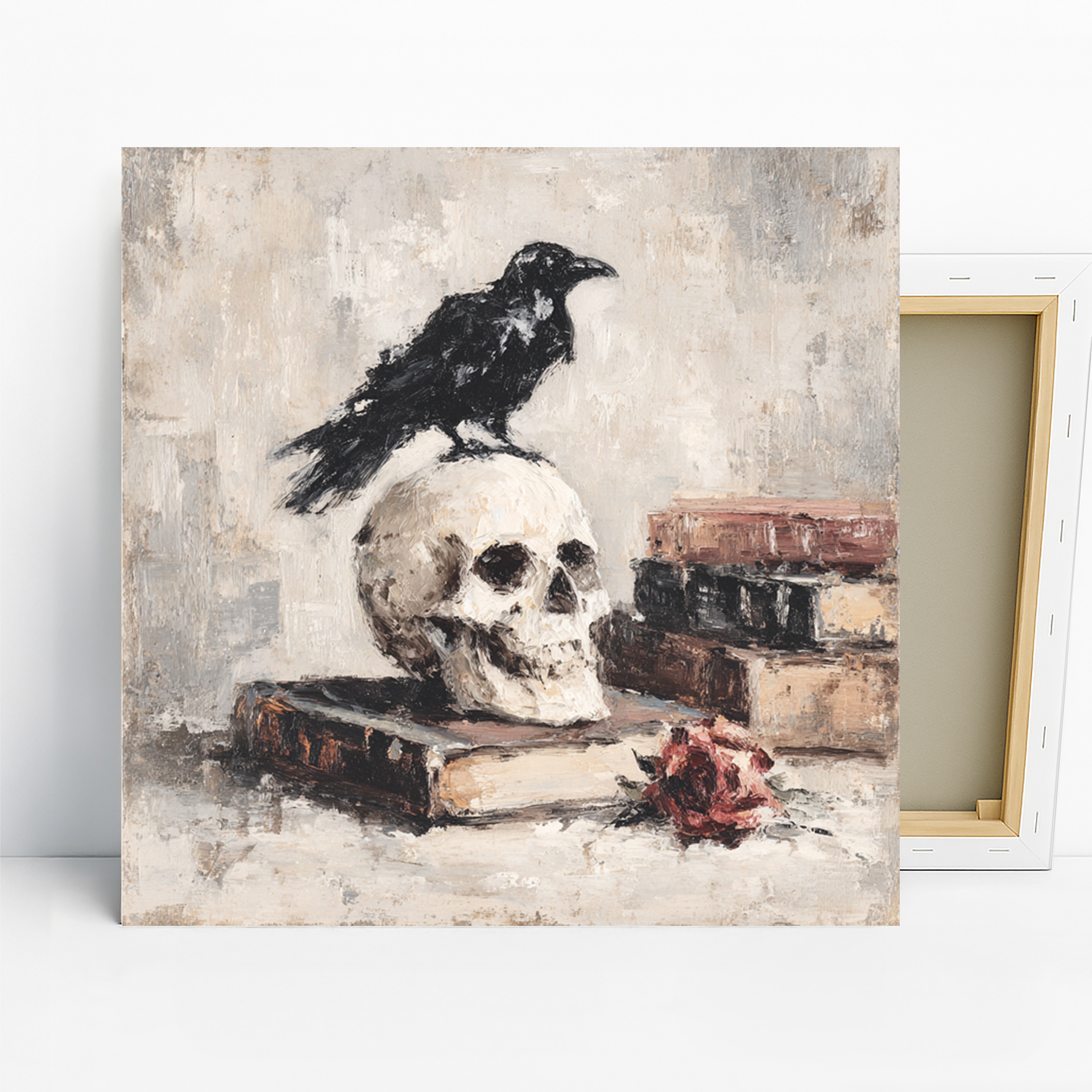 Raven and Skull Art