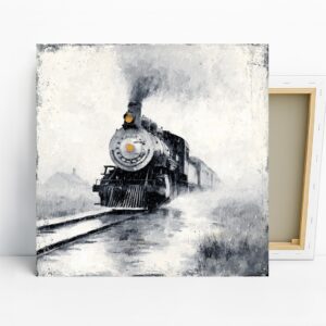 Vintage Steam Train Art