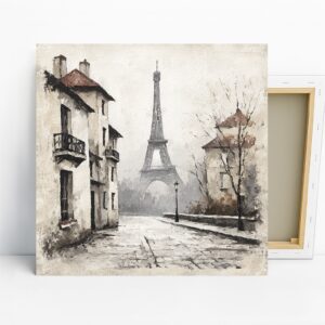 Parisian Street Eiffel Tower Art