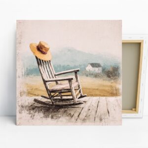 Rustic Rocking Chair Art