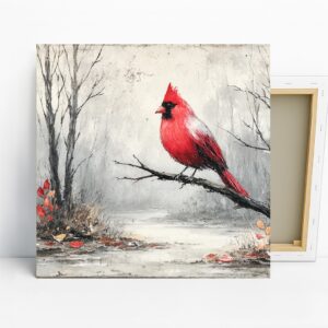 Cardinal Winter Art