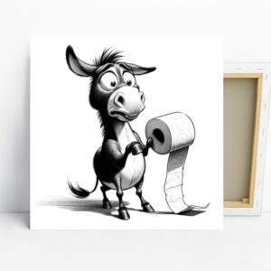 Donkey Toilet Paper Art