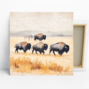 Bison Herd Art