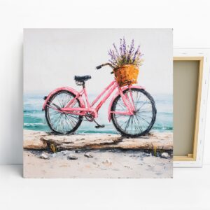 Coastal Bike Lavender Art