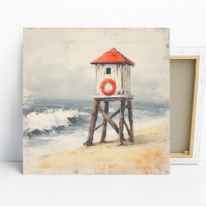Coastal Lifeguard Tower Art