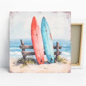 Surfboard Beach Art