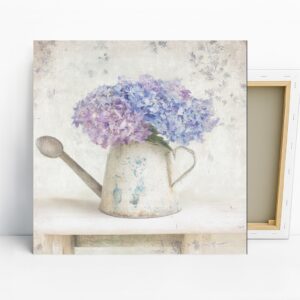 Hydrangea Watering Can Art