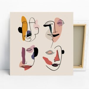 Abstract Faces Art