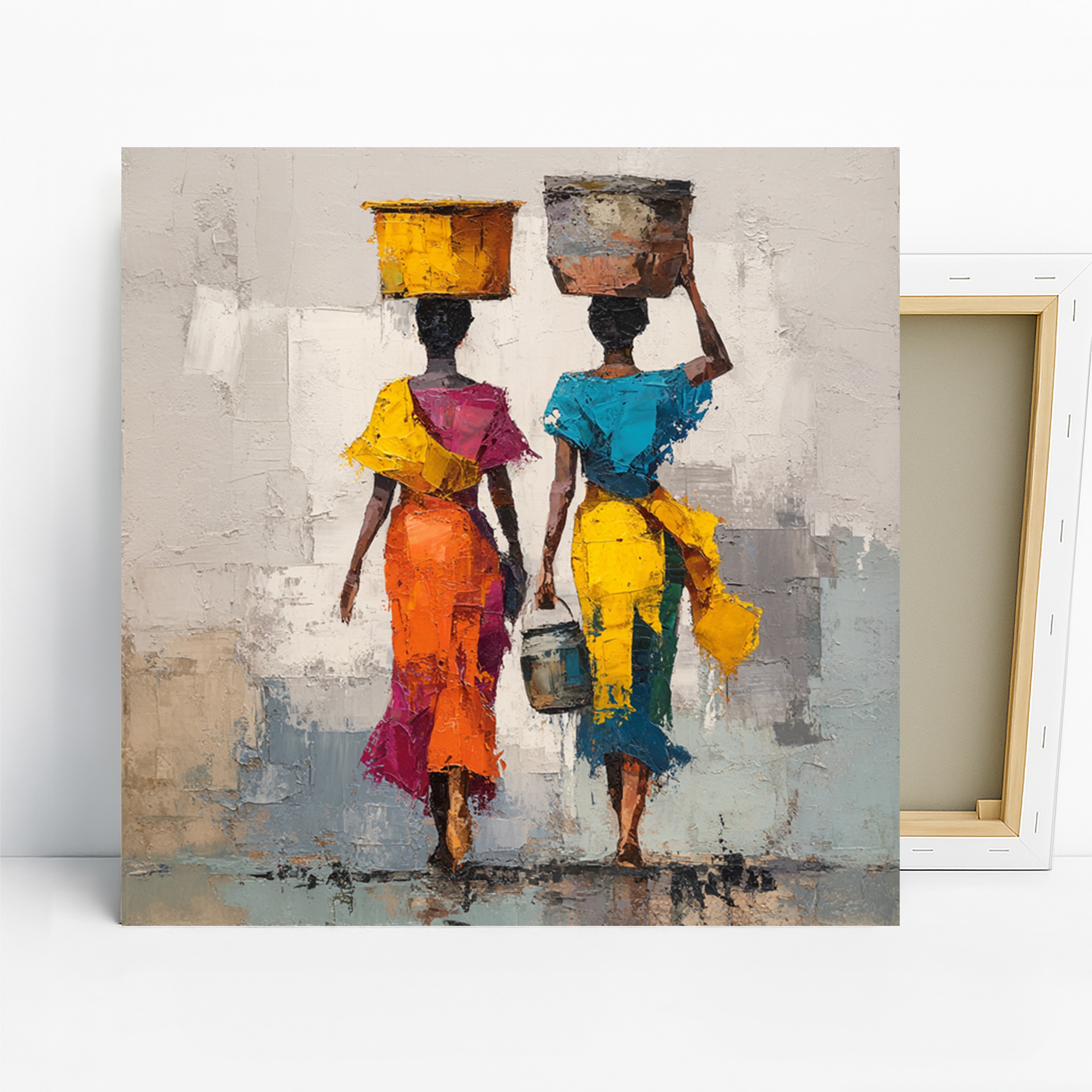 African Women Carriers Art