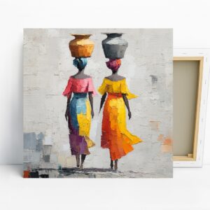 African Women Water Carriers Art