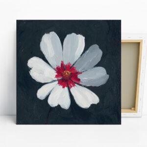White Cosmos Flower Art