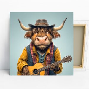 Highland Cow Art