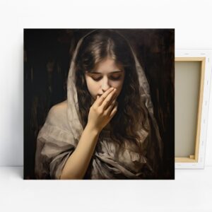 Melancholy Gaze Portrait Art