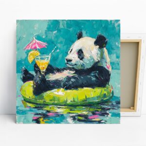 Panda Cocktail Art