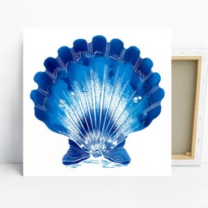 Blue Scallop Art