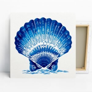 Blue Seashell Art