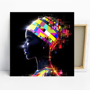 African American Profile Art