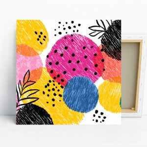 Vibrant Circles Abstract Art